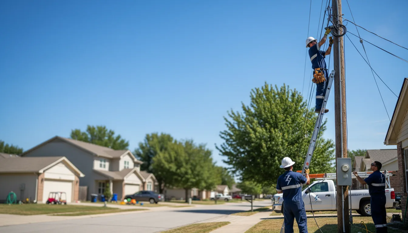 Residential electrician providing installation services in Victor, CA
